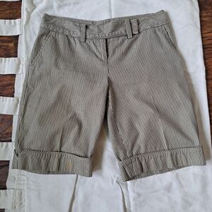 Striped Black and White Women's Shorts